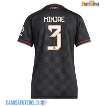 Camisa de time de futebol Bayern Munich Kim Min-jae #3 Replicas 3º Equipamento Feminina 2025-26 Manga Curta